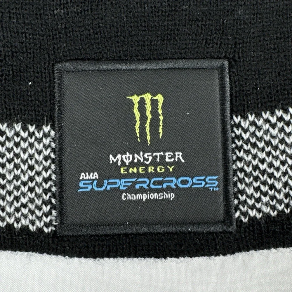Monster Energy Supercross Beanie Hat Black SX Knit Cap NWT AMA Racing